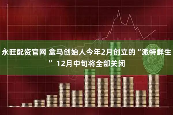永旺配资官网 盒马创始人今年2月创立的“派特鲜生” 12月中旬将全部关闭