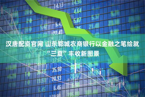 汉唐配资官网 山东郓城农商银行以金融之笔绘就“三夏”丰收新图景
