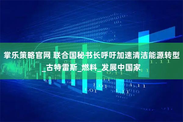 掌乐策略官网 联合国秘书长呼吁加速清洁能源转型_古特雷斯_燃料_发展中国家