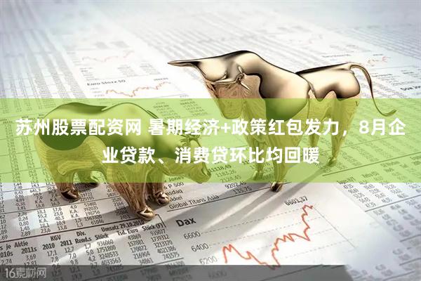 苏州股票配资网 暑期经济+政策红包发力，8月企业贷款、消费贷环比均回暖
